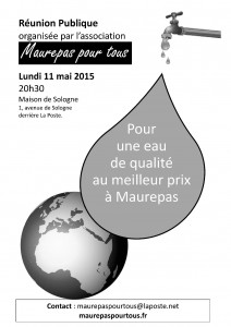 affiche réunion eau